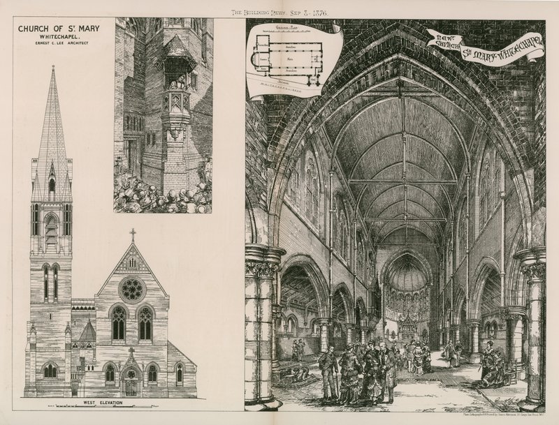 Kirche St. Mary in Whitechapel von English School