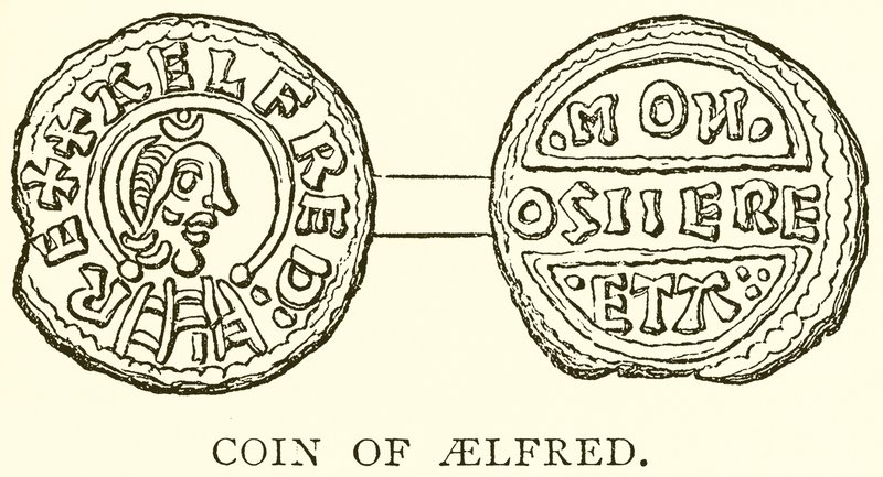 Münze von Aelfred von English School