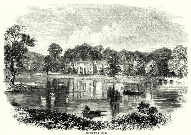 Combermere Abbey (Stich) von English School