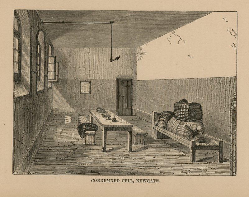 Todeskeller im Newgate-Gefängnis von English School