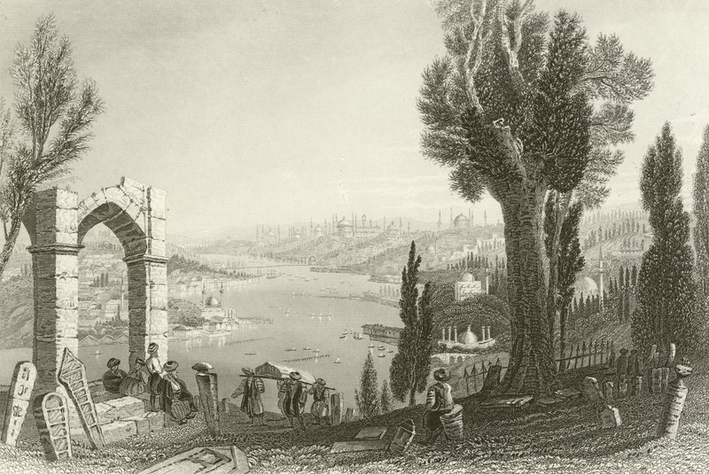Konstantinopel (und das Goldene Horn) von English School