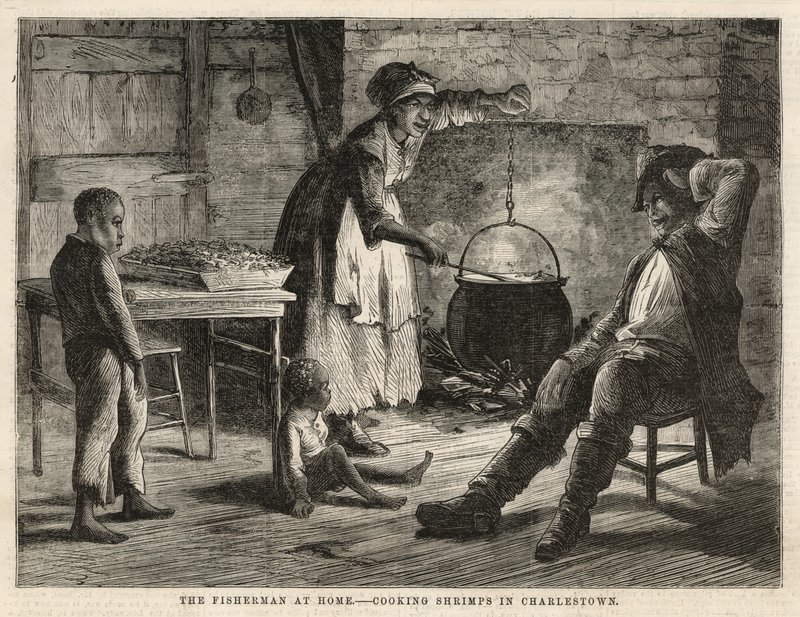 Garnelen kochen in Charlestown von English School