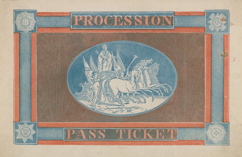 Krönungsprozession Pass Ticket von English School