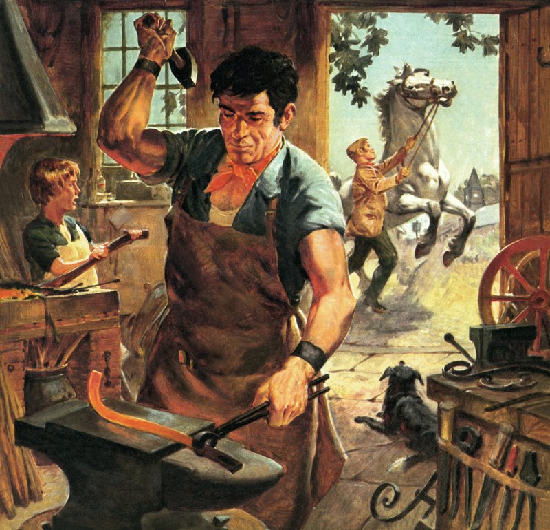 Ländliche Handwerker von English School