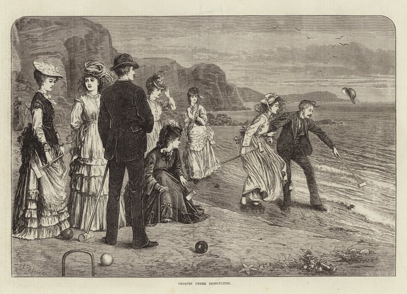 Croquet unter Schwierigkeiten von English School