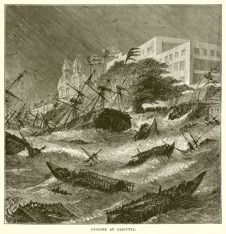 Zyklon in Kalkutta von English School