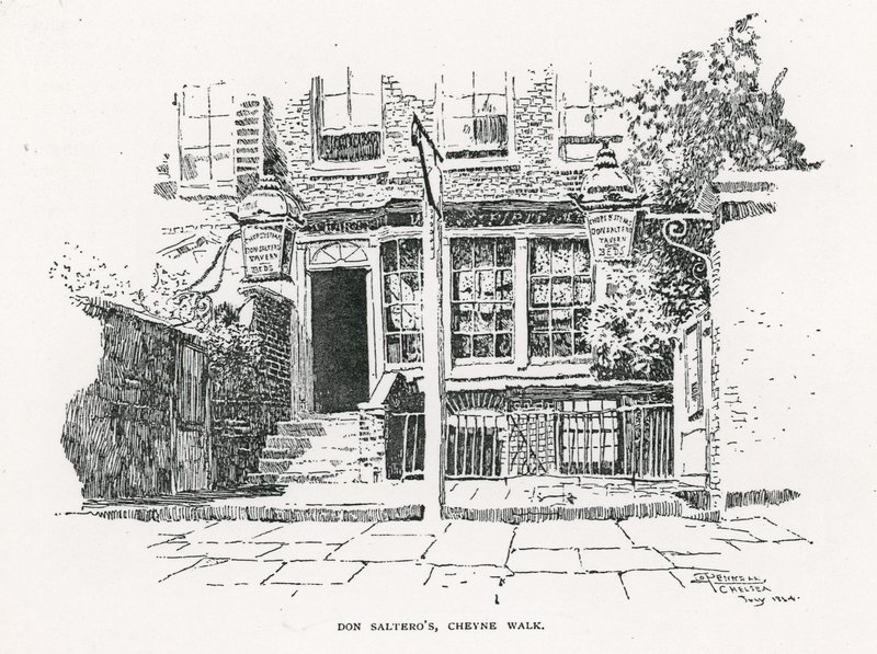 Dan Salteros Kaffeehaus in Cheyne Walk von English School
