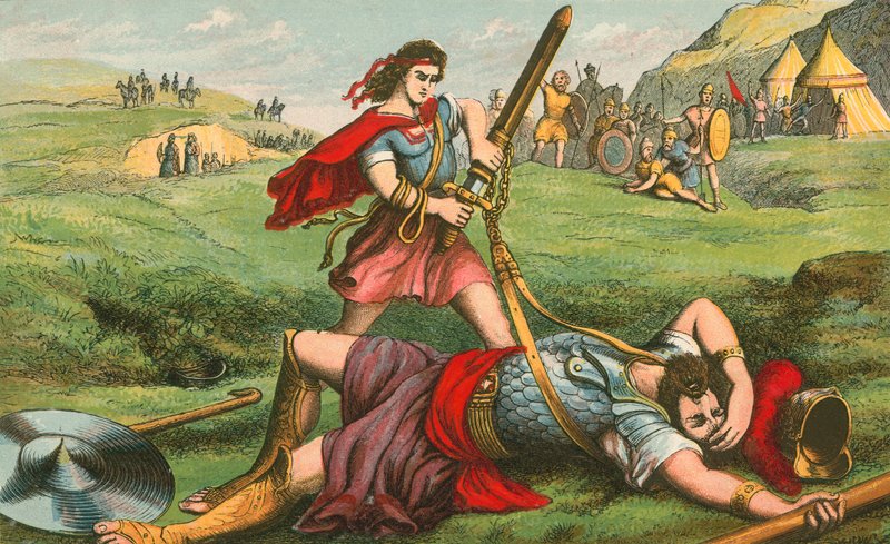 David tötet Goliath von English School
