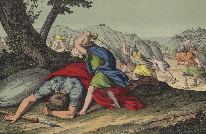 David tötet Goliath von English School