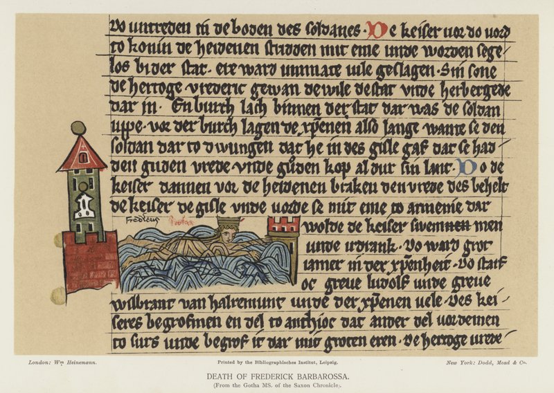 Tod von Friedrich Barbarossa von English School