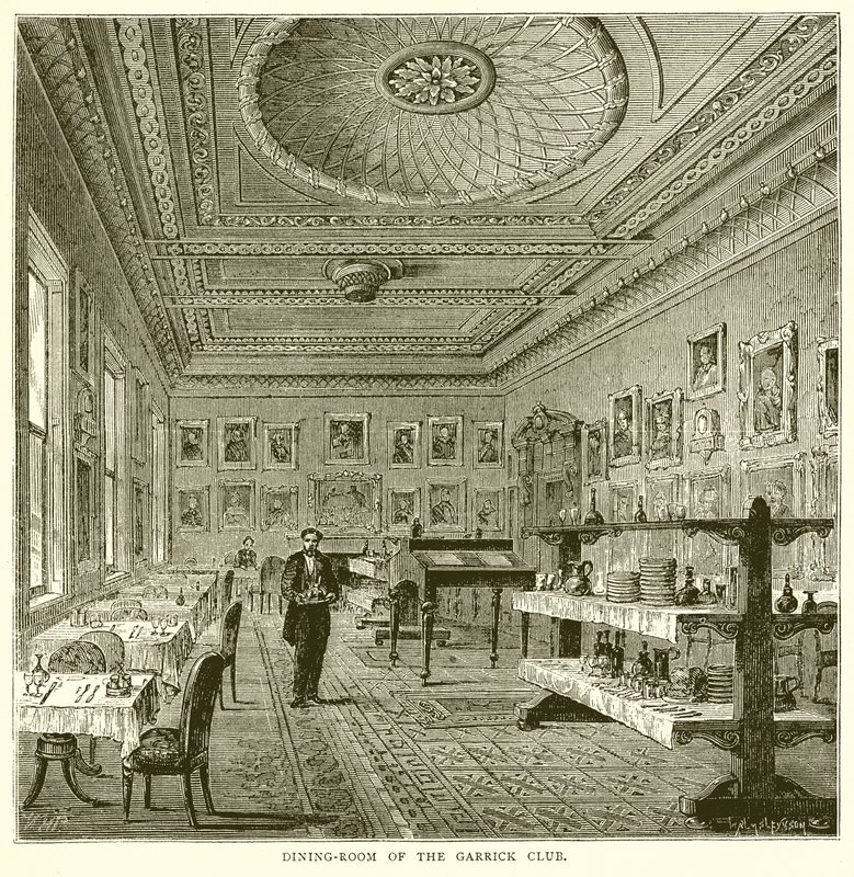 Speisesaal des Garrick Clubs von English School