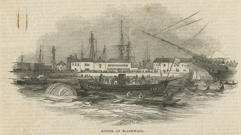 Tauchen bei Blackwall von English School