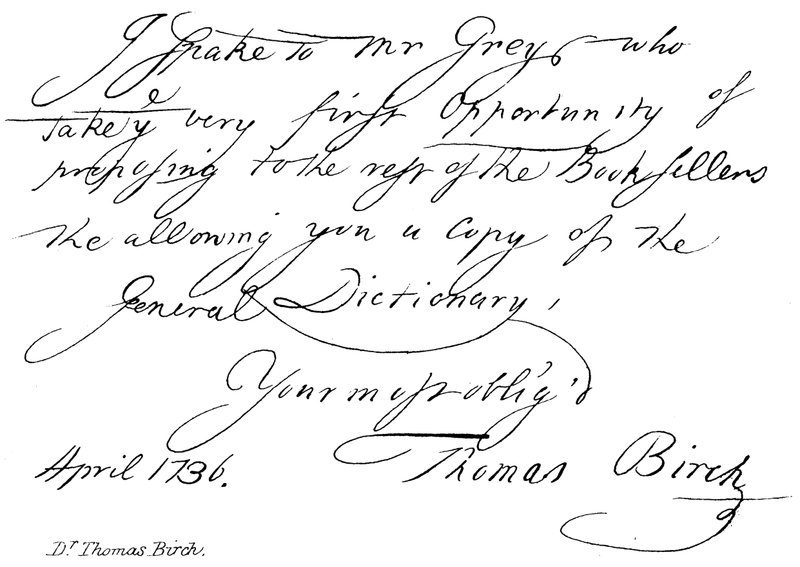 Dr. Thomas Birch von English School
