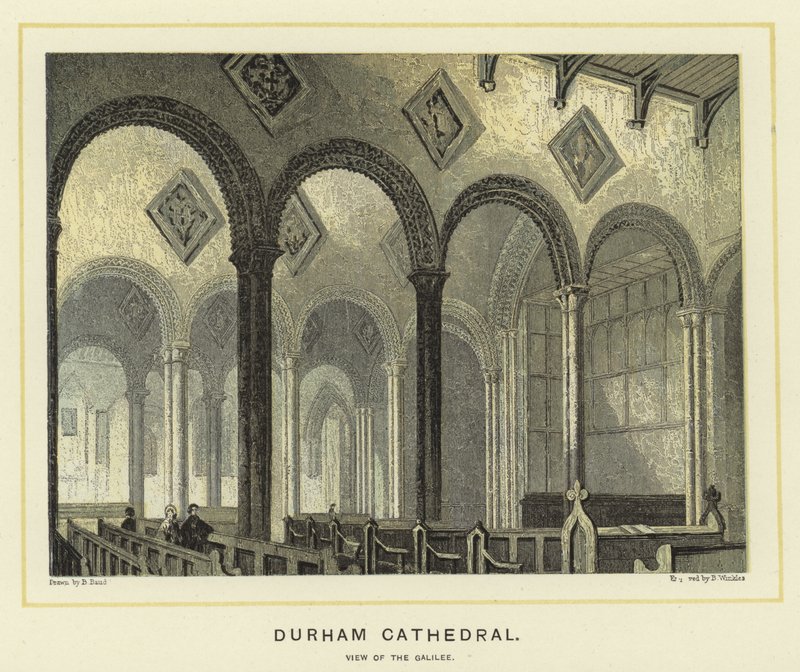 Durham Kathedrale, Ansicht der Galiläa von English School