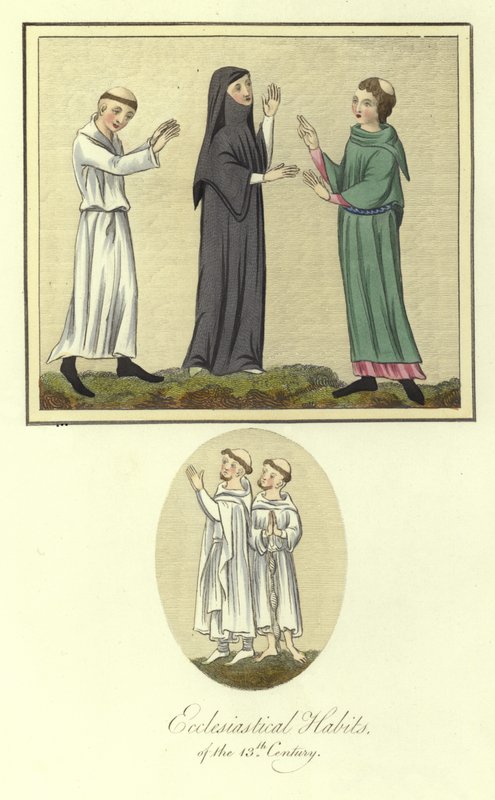 Kirchliche Gewänder des 13. Jahrhunderts von English School