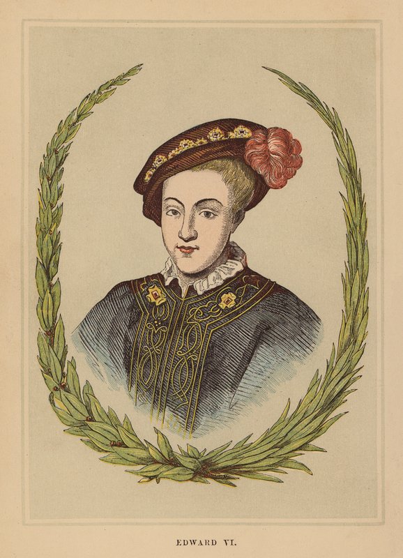 Edward VI (farbige Gravur) von English School