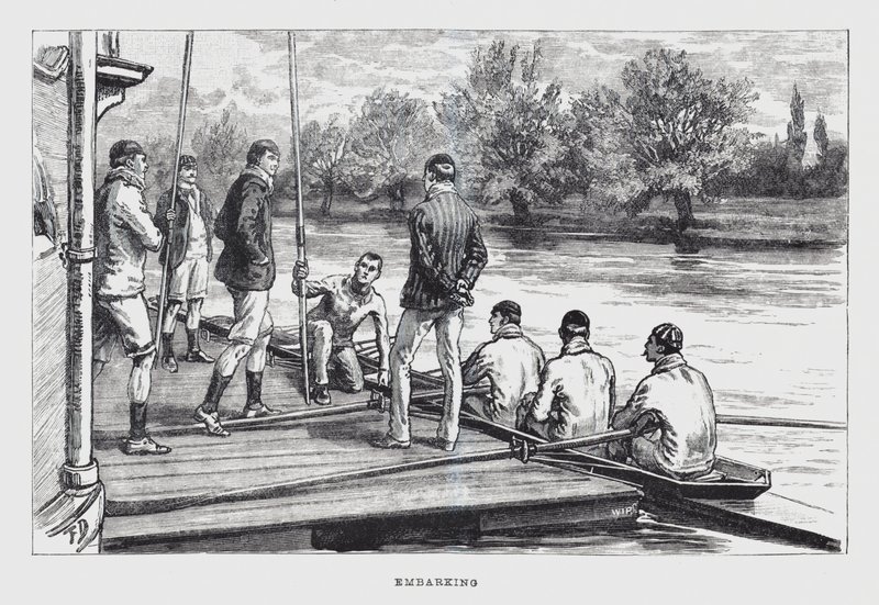 Einschiffung (Gravur) von English School