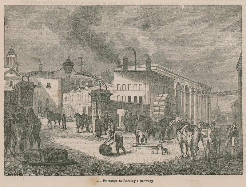 Eingang zur Brauerei von Barclay von English School