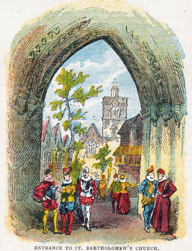 Eingang zur St. Bartholomäus-Kirche von English School