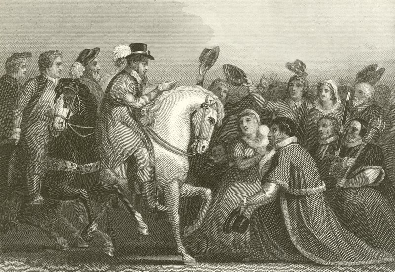 Einzug von James I in London von English School