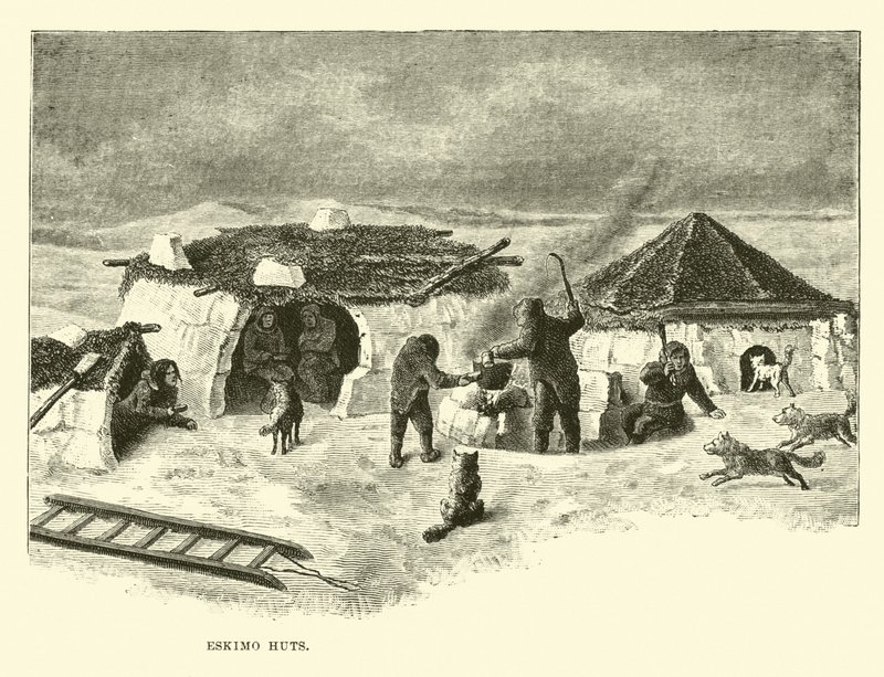 Eskimo-Hütten von English School