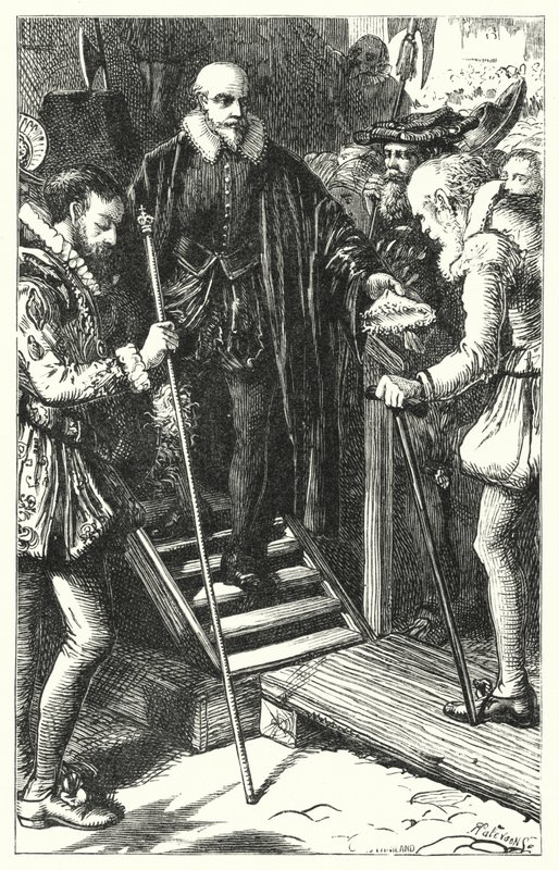 Hinrichtung von Sir Walter Raleigh von English School