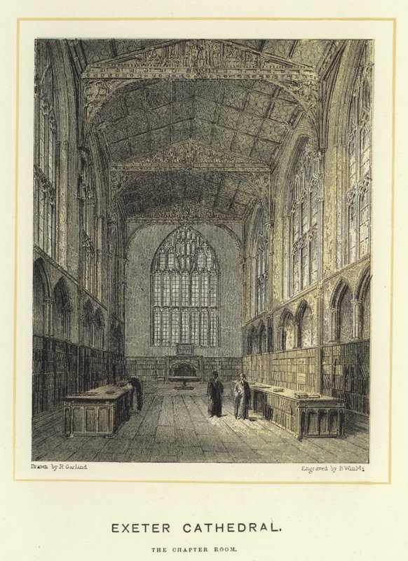 Exeter Kathedrale, das Kapitelzimmer von English School