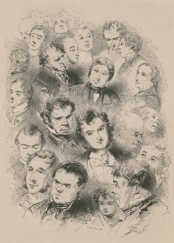 Gesichter aus dem Leben in London von English School
