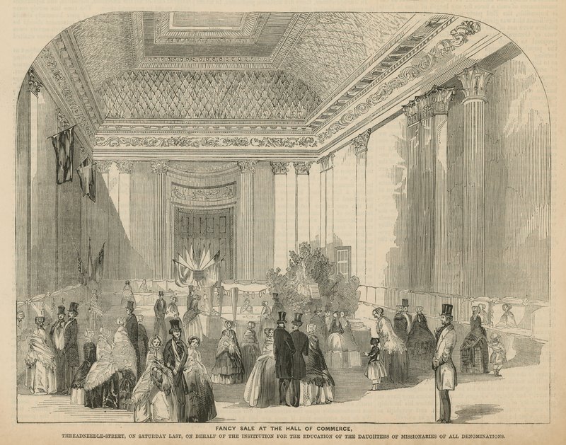 Fantasieverkauf in der Hall of Commerce von English School