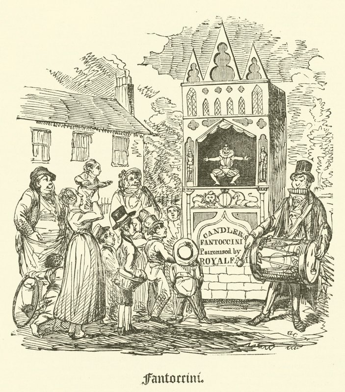 Fantoccini (Gravur) von English School