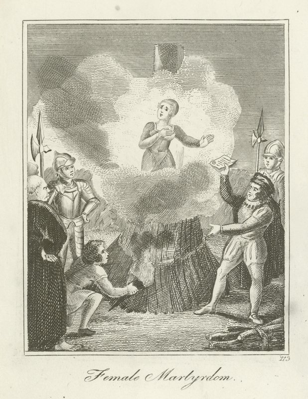 Weibliches Martyrium von English School