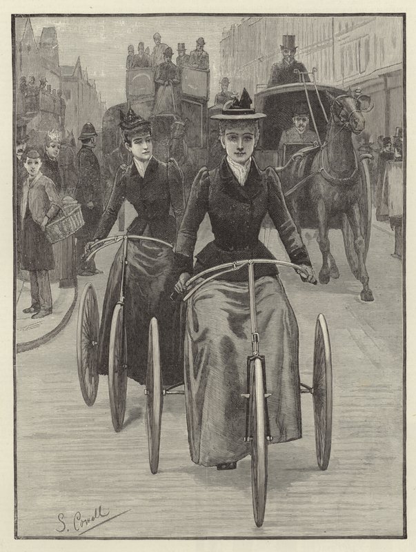 Radfahrerinnen von English School