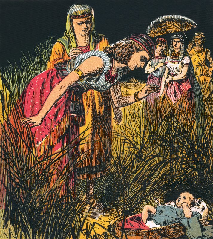 Das Auffinden des kleinen Moses von English School