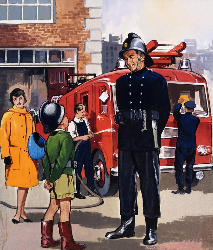 Feuerwehrmann von English School