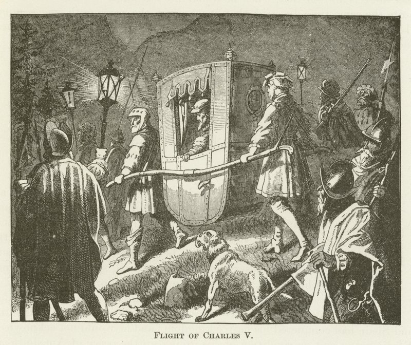 Flucht von Karl V. von English School