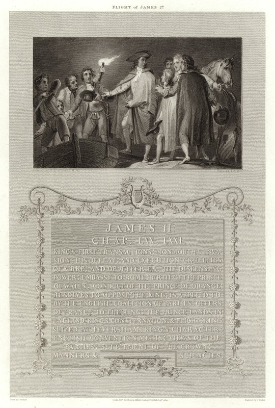 Flucht von James II von English School