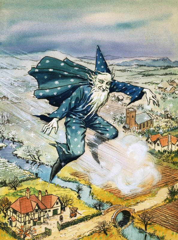 Fliegender Zauberer von English School