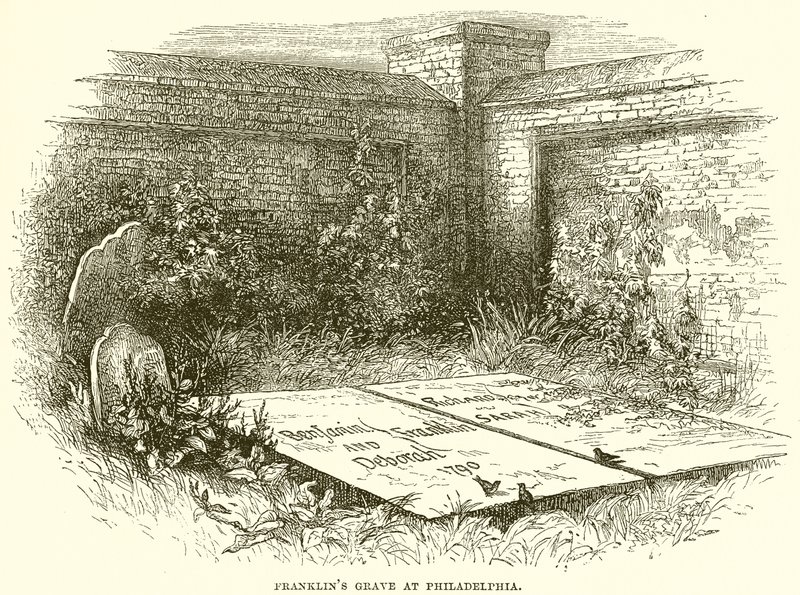 Franklins Grab in Philadelphia von English School
