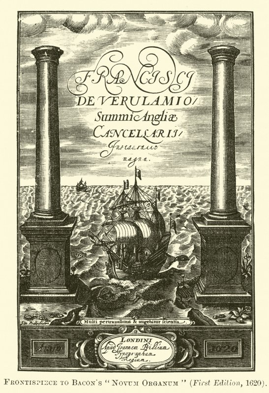 Frontispiz zu Bacons Novum Organum von English School