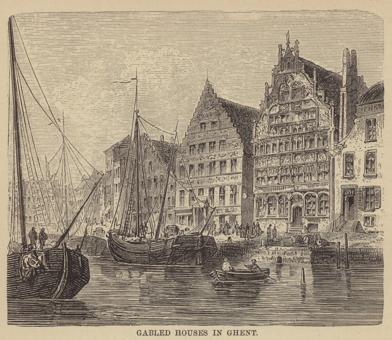 Giebelhäuser in Gent von English School