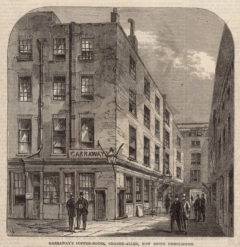 Garraways Coffee House, Change Alley von English School