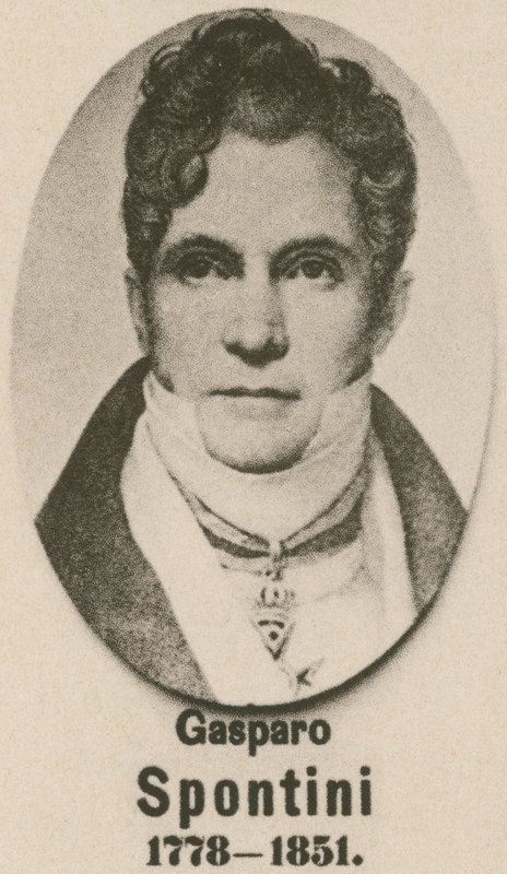 Gasparo Spontini (Gravur) von English School