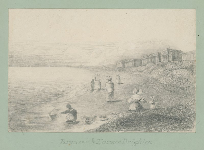 Allgemeine Ansicht der Brunswick Terrace in Brighton von English School