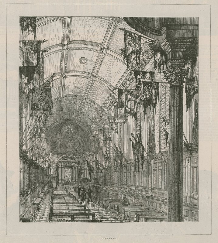 Gesamtansicht der Kapelle von English School