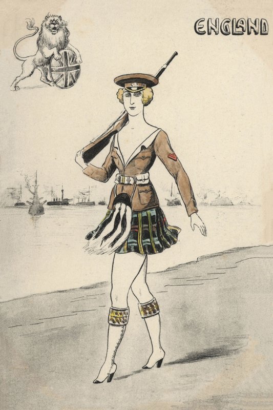 Mädchen in schottischer Uniform von English School