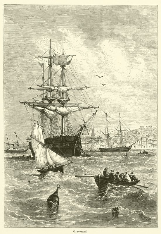 Gravesend (Stich) von English School