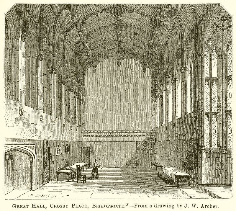 Große Halle, Crosby Place, Bishopsgate von English School