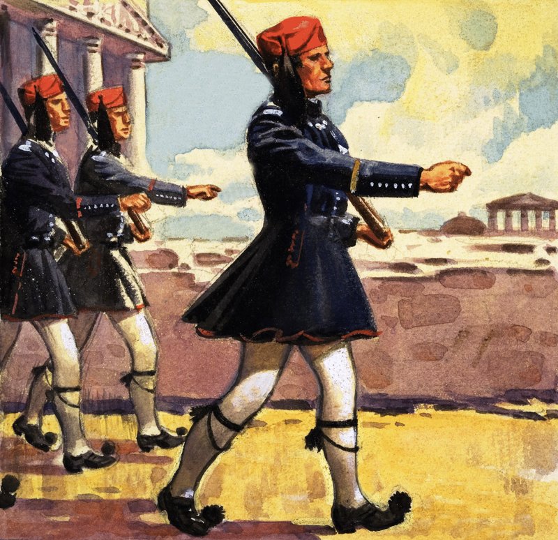 Griechische Wachen von English School