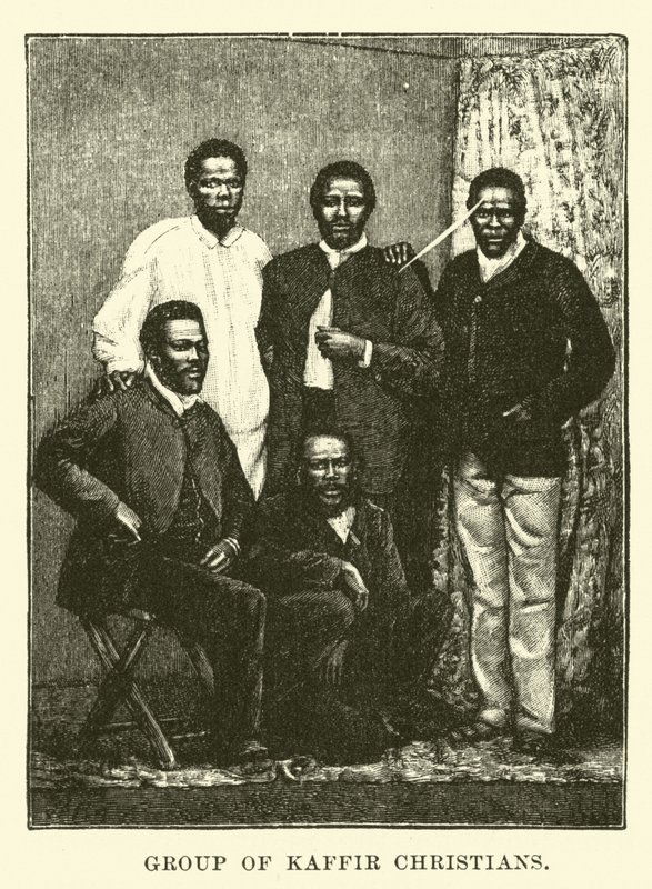 Gruppe von Kaffer-Christen von English School