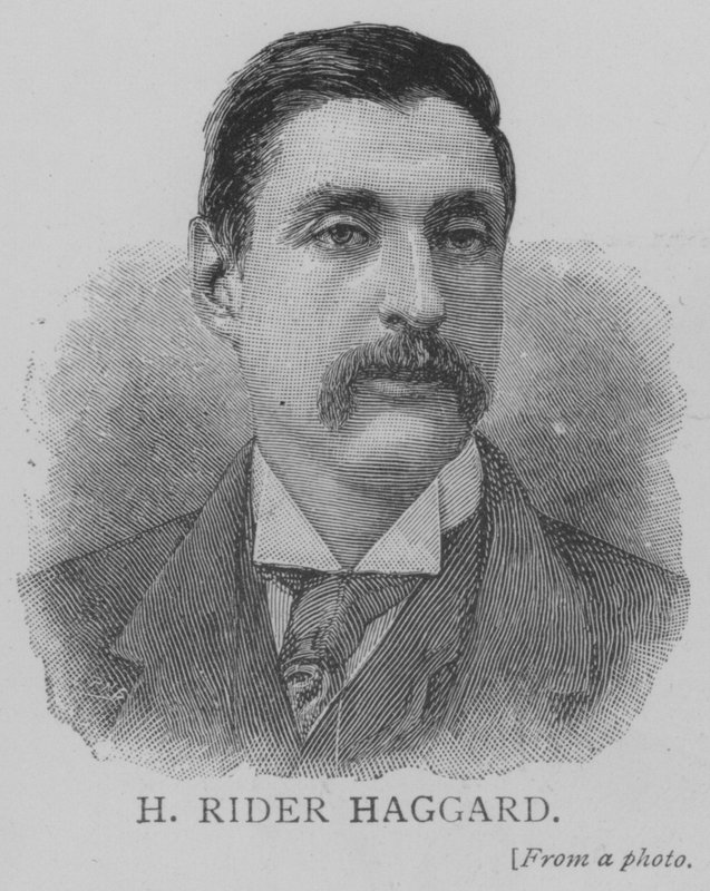 H Rider Haggard (Gravur) von English School